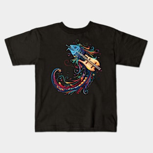 Oarfish Playing Violin Kids T-Shirt